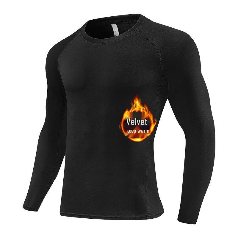 

Ayoub Men s Fleece Lined Thermal Running Compression Top S-3XL