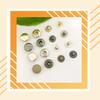 Clothes Jacket Brass Button Replacement Leather Belt Pants Handbag Vintage Style Buttons DIY Crafting Accessories