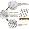 120PCS M3.2 M4 Aluminum Alloy Blind Rivets Fasteners Dome Head Blind Pop Rivets Assorted Set Nail Pull Furniture Assortment Kits