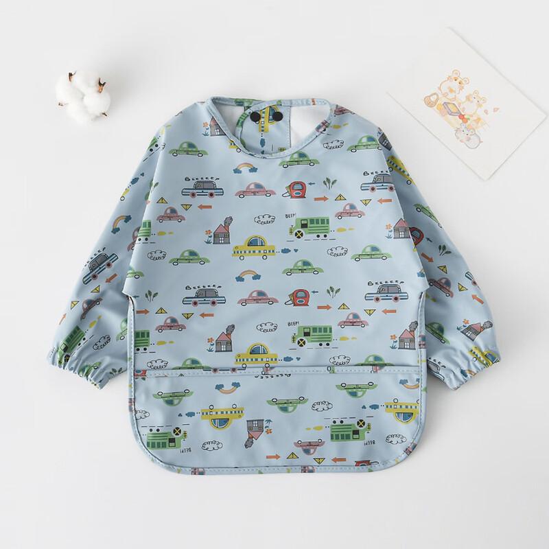 Kids Waterproof Long-Sleeve Bib Smock