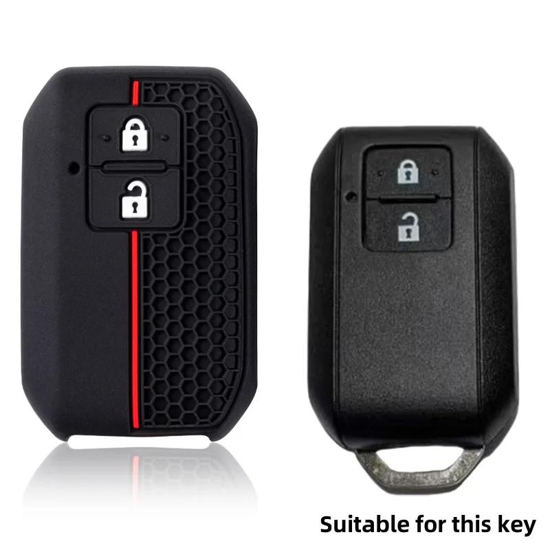 New Silicone Key Case Cover For Suzuki Swift 2017 2018 Keyless Fob Shell Skin Keyring Key Chain Holder Protector