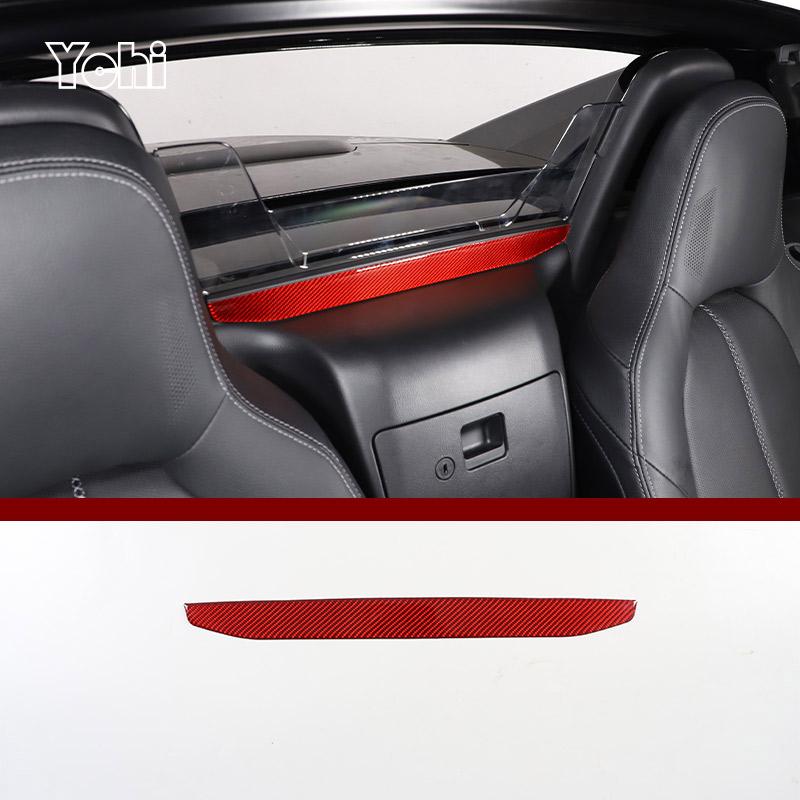 Red Soft Carbon Fiber For Mazda MX-5 NC 202016-2026 Car Center Control Interior Sticker Car Modification Accessories