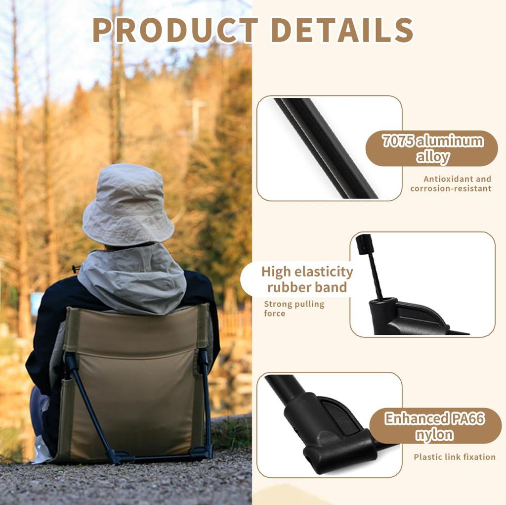 Foldable Camping Chair Outdoor Garden Park Single Lazy Chair Backrest Cushion Picnic Camping Folding Back Chair Beach Chairs