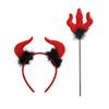 Halloween Devil Cosplay Accessories Devil Headband and Devil Wand, for Boy Girl Adult Cosplay Cosplay Carnivals,