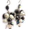Les Trésors De Lily [D2399] - Boucles Créateur 'Pampa' Noir / Blanc