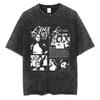 S Maglietta Lavata di Lana Del Rey Harajuku Uomo Donna Retro Manica Corta T-shirt alla Moda Cotone Oversize Streetwear