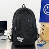 Schoolbag female high school student American retro large capacity backpack trendy letter embroidery college student couple backpack