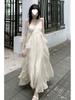 French Ethnic-Style Patchwork Long Dress - Slimming Mori Niche Skirt