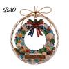 Festival Celebration Supplies Ocean Themed Christmas Ornaments, Lighthouse/Wreath/Santa Claus/Xmas Tree/Snowman/Deer Hanging Winter Wonderland