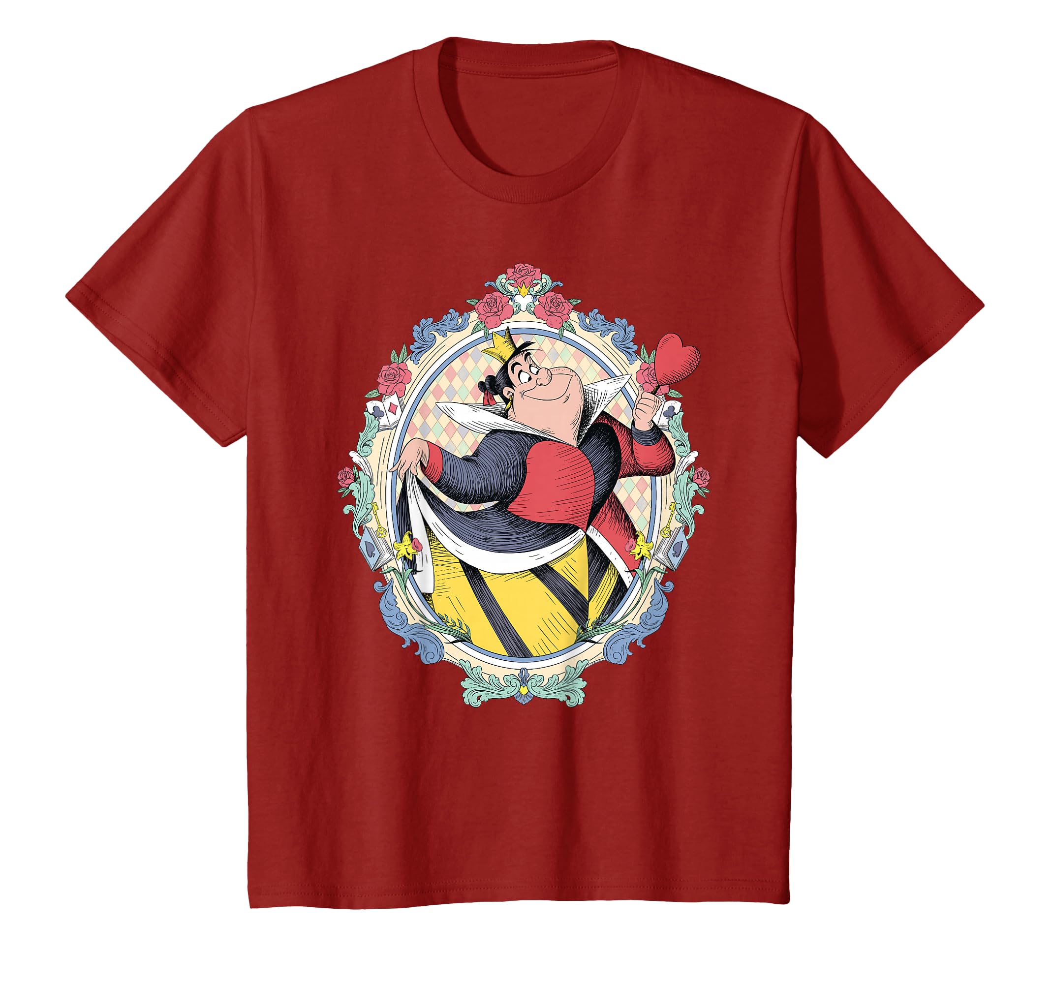 

Футболка в стиле иллюстраций «Злодеи Диснея: Червонная Королева» и «Алиса в Стране Чудес»