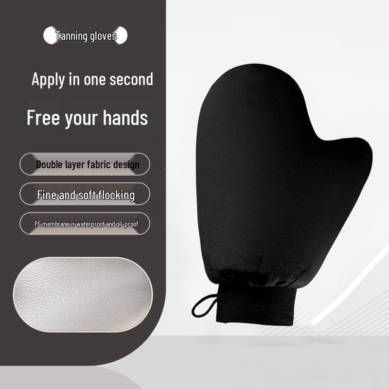 Vodotěsné vločkované rukavice aplikátor tělového mléka pro opalování a koupání