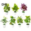 Potted Plant Artificial Bonsai Desktop Decor Fake Green Plant Display