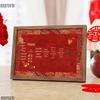 Chinese Style Wedding & Engagement Certificate Frame - Betrothal Letter & Date Book Tabletop Display
