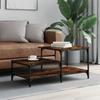 VidaXL Coffee Table Smoked Oak 100x50.5x45 Cm Engineered Wood 835381