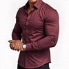 Men S Slim Fit Long Sleeve Business Shirt Wrinkle Resistant Casual Work Shirt