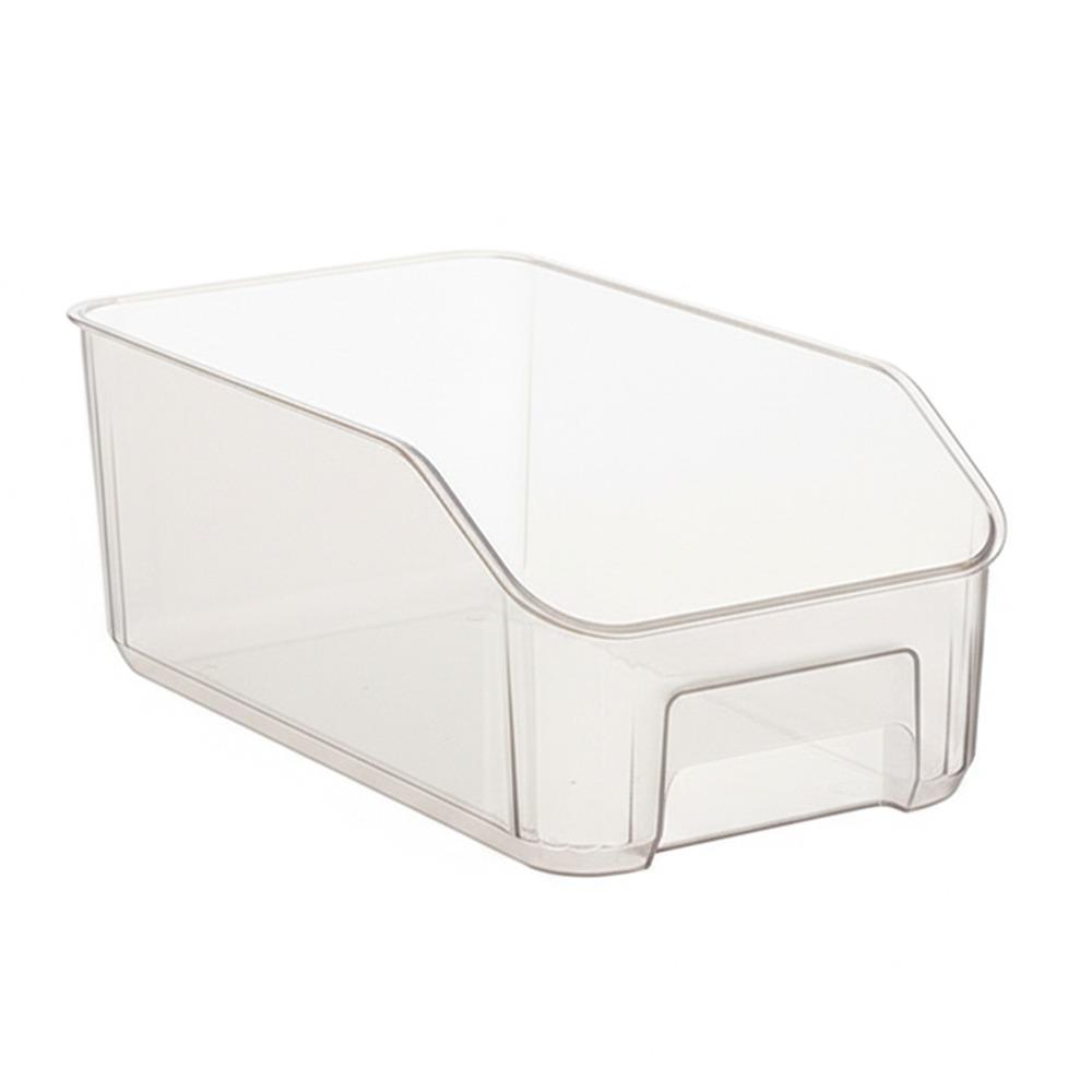 Multifunction Kitchen Storage Box White Transparent Large Capacity Storage Case Desktop Plastic Organizer Container