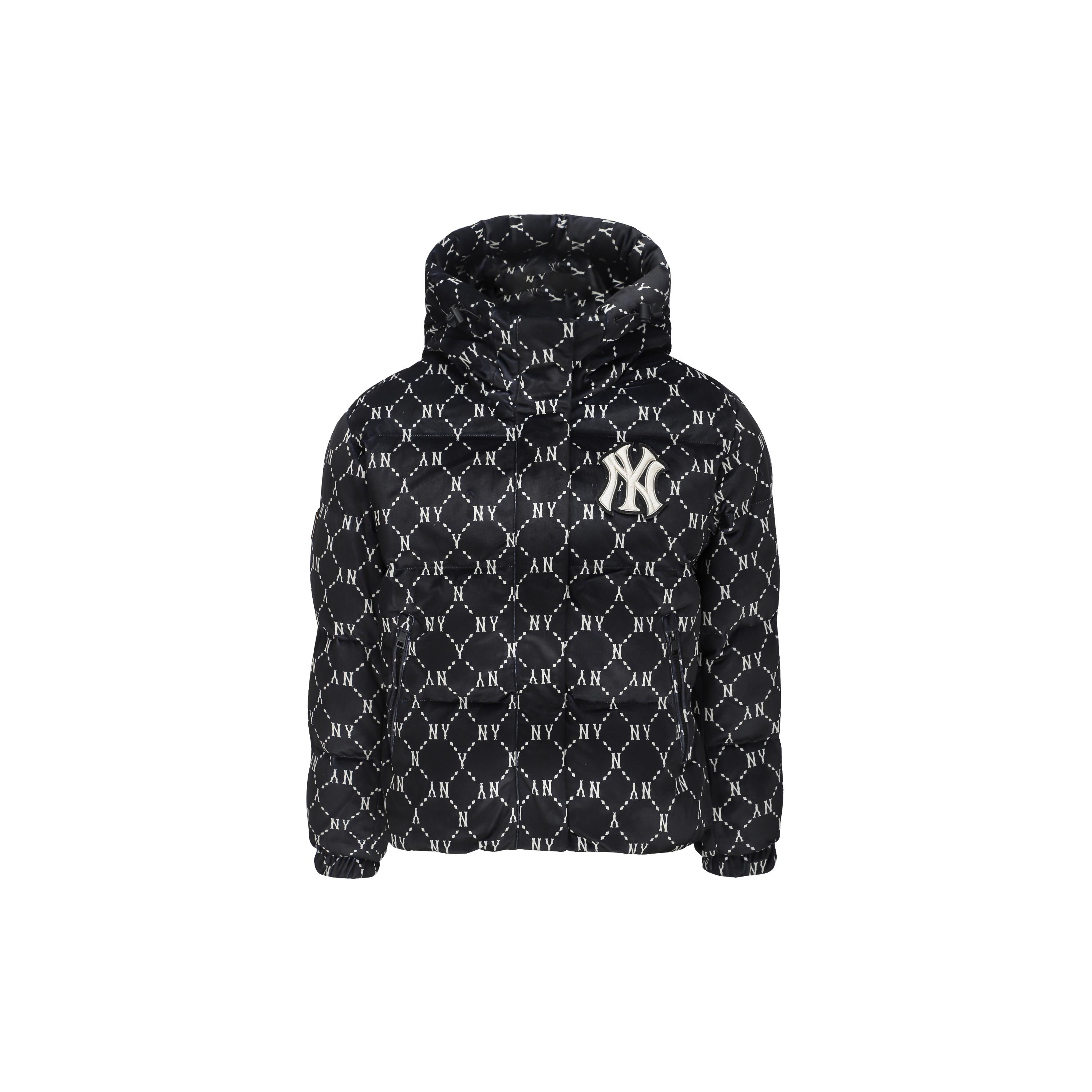 

New MLB Old Flower Down Jackets Women s Black 3FDJM0216-50BKS S