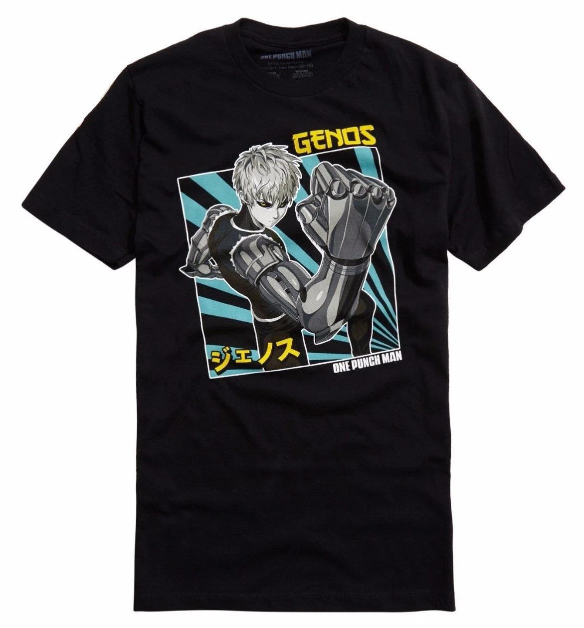 

ANIME One Punch Man GENOS 100% Cotton T-shirt Mens Tees Top NWT 100% Authentic M