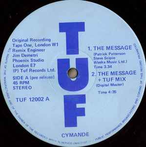 

12inch Record CYMANDE The Message TUF12002 TUF Records 1987 UK SoulFunk Used