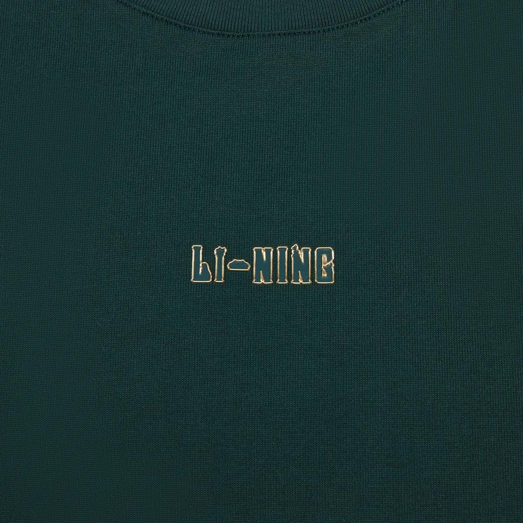 Li-Ning Loose Fit Short Sleeve Round Neck Letter Graphic Couple T-Shirt Unisex Tops AHSW407-3