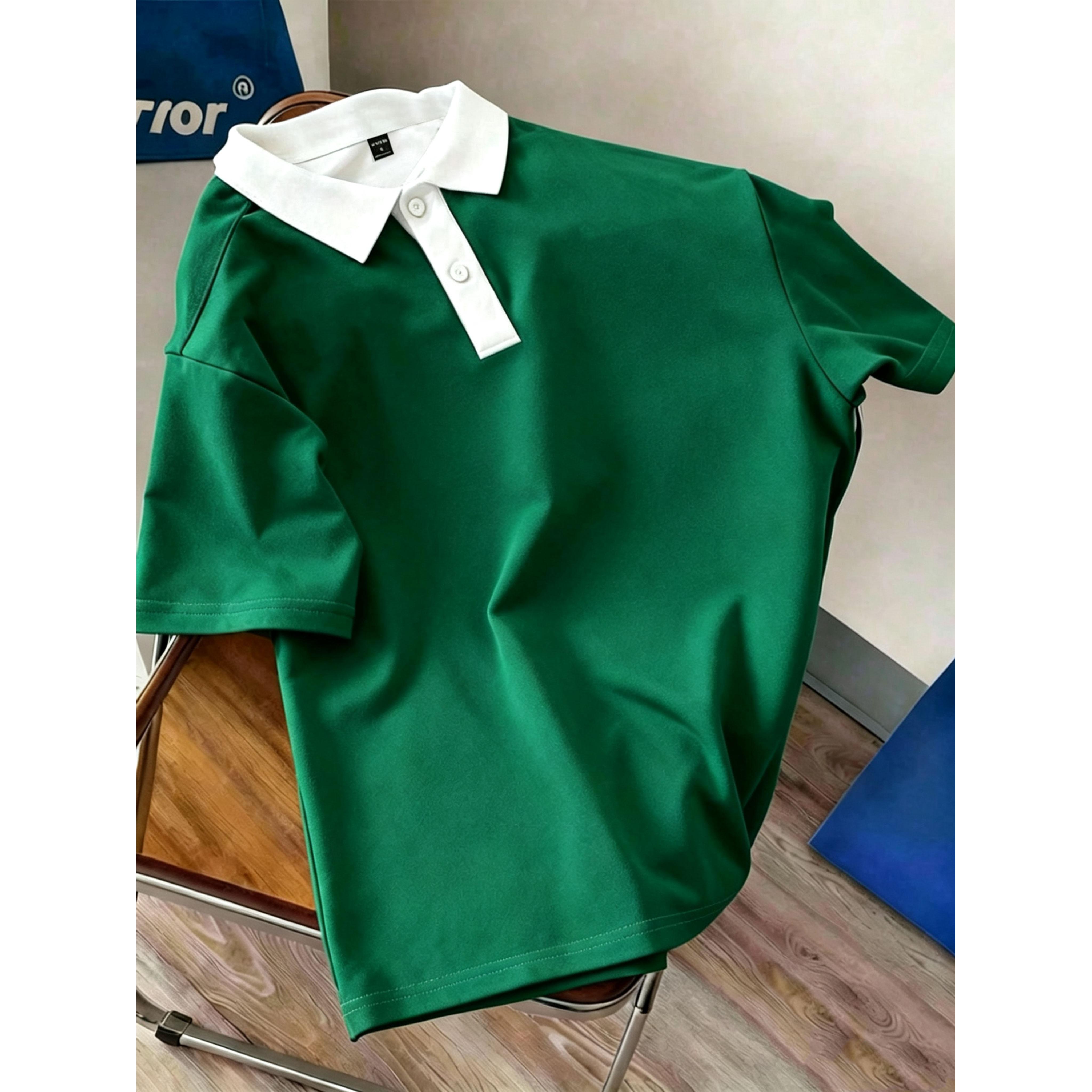 Täglicher Essential! Herren-Kurzarm-Poloshirt, lässig und bequem. XXL black