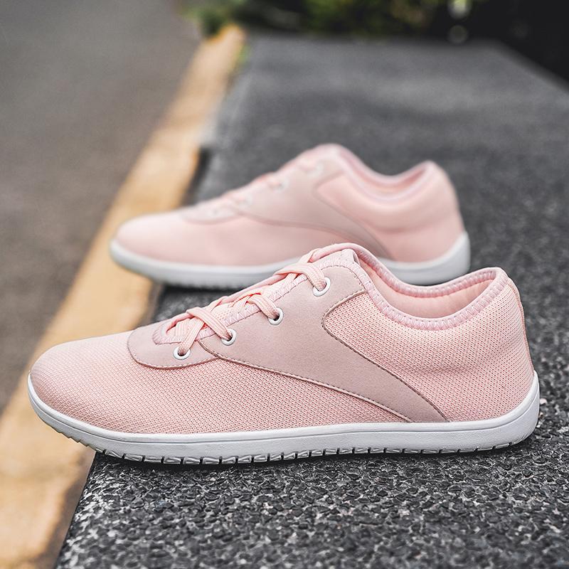 Fashion Summer Men's Mesh Barefoot Walking Shoes Flat Bottom Wide Toe Running Shoes Large Comfortable Soft Bottom Outdoor Driving Shoes