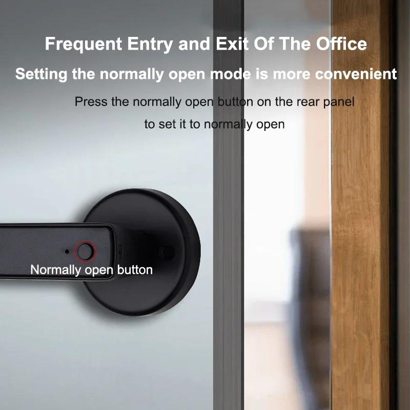 Tuya Smart Fingerprint Door Lock Bluetooth Wireless Password Unlock Keyless Entry Door Lock Home Security Remote Electronic Lock