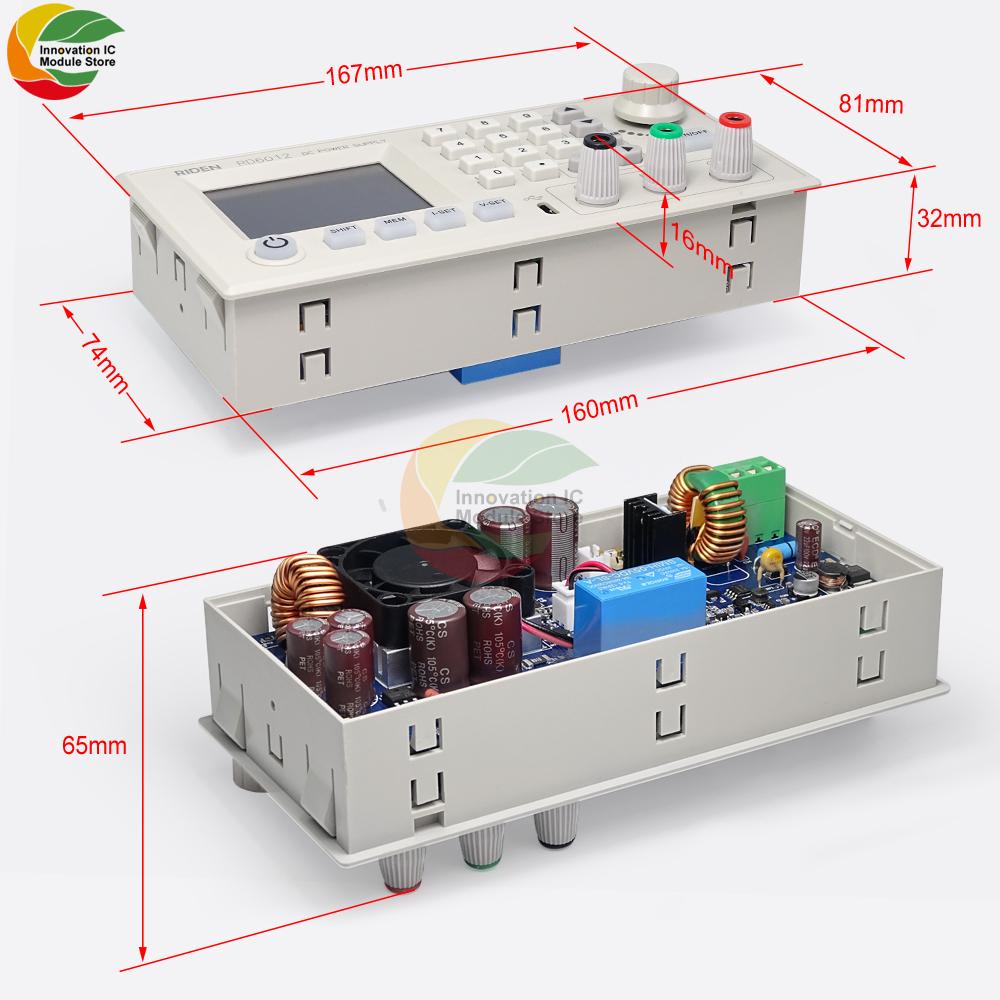 RD6012 RD6012W CNC DC Adjustable Power Supply Experimental Repair Power Switch Voltage Stabilizer Source 60V Step-Down Module