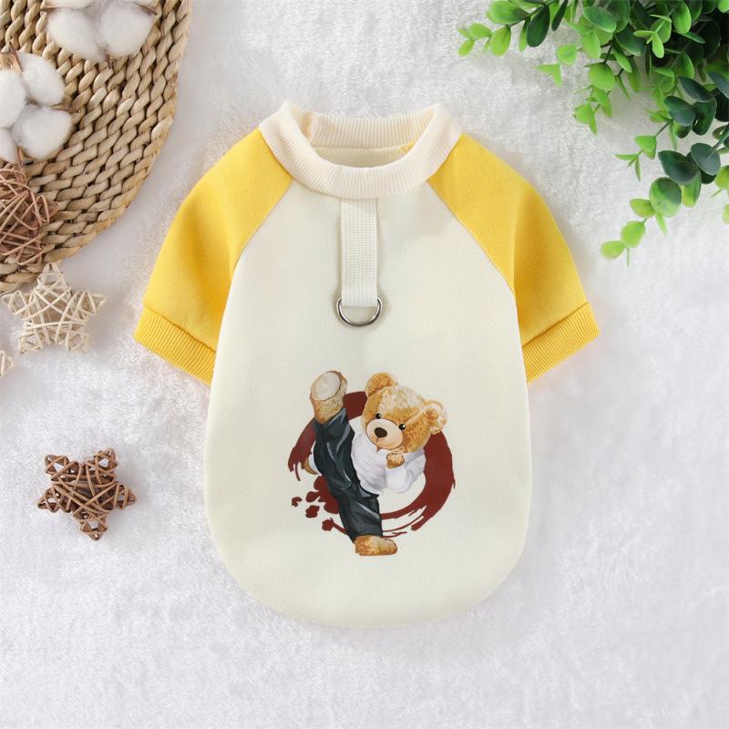 

Two-Legged Fleece Sweatshirt for Pets—Autumn/Winter Sportswear for Dogs & Cats, Leash-Friendly, Fits Teddy, Bichon Frise, French Bulldog. M