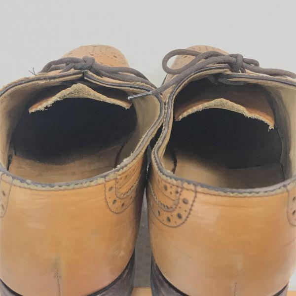 Anglia Vintage Buty Loake Semi Brogue 6.5 25-25.5cm Brązowe Goodyear Wyprodukowano w Wielkiej Brytanii(UŻYWANY)