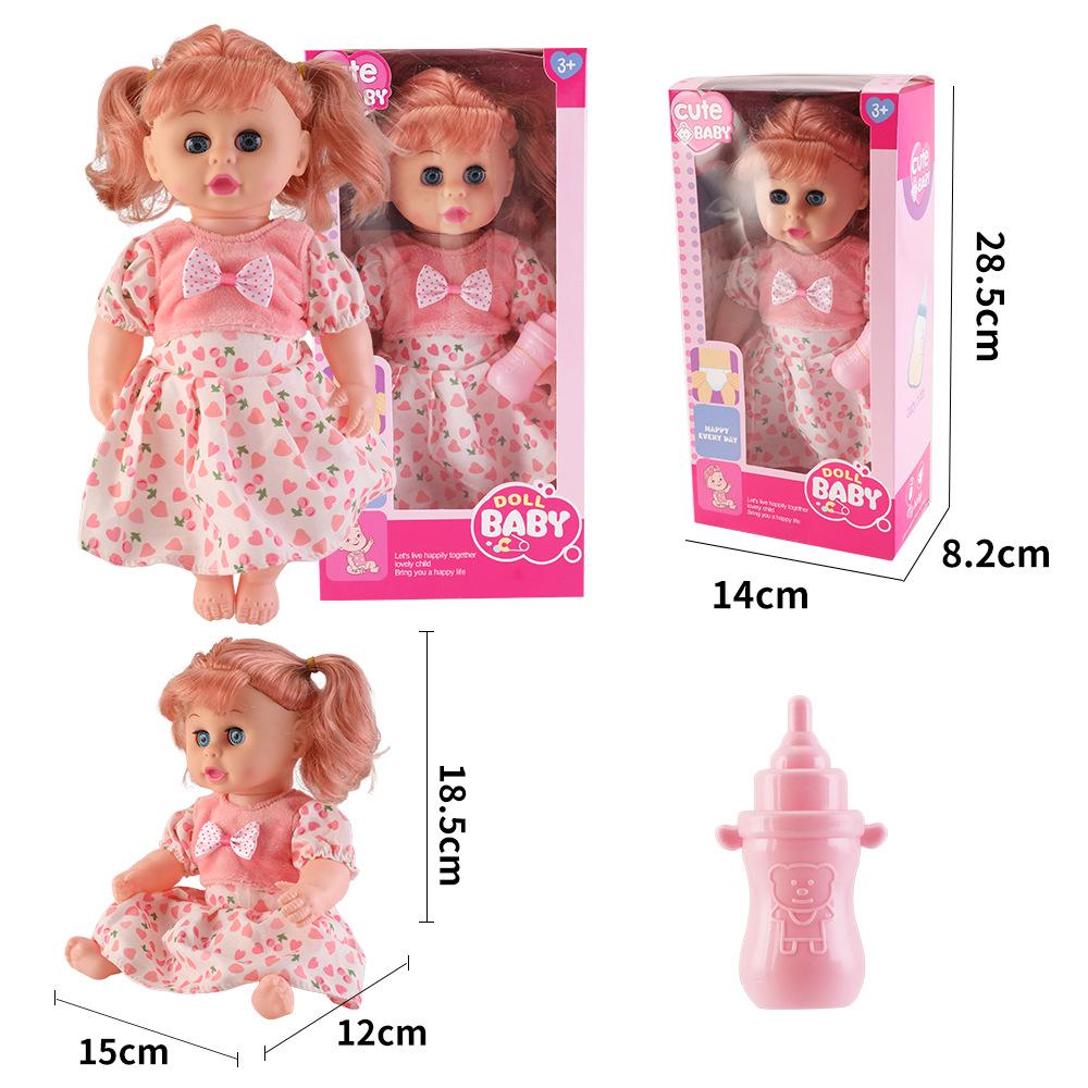 12-Inch Soft Talking Baby Doll Sleep Companion Toy - Ideal Gift for Girls