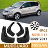 Mud Flaps For Nissan Note 2005 06 07 08 09 E11 MudFlaps Front Rear Fender Car
