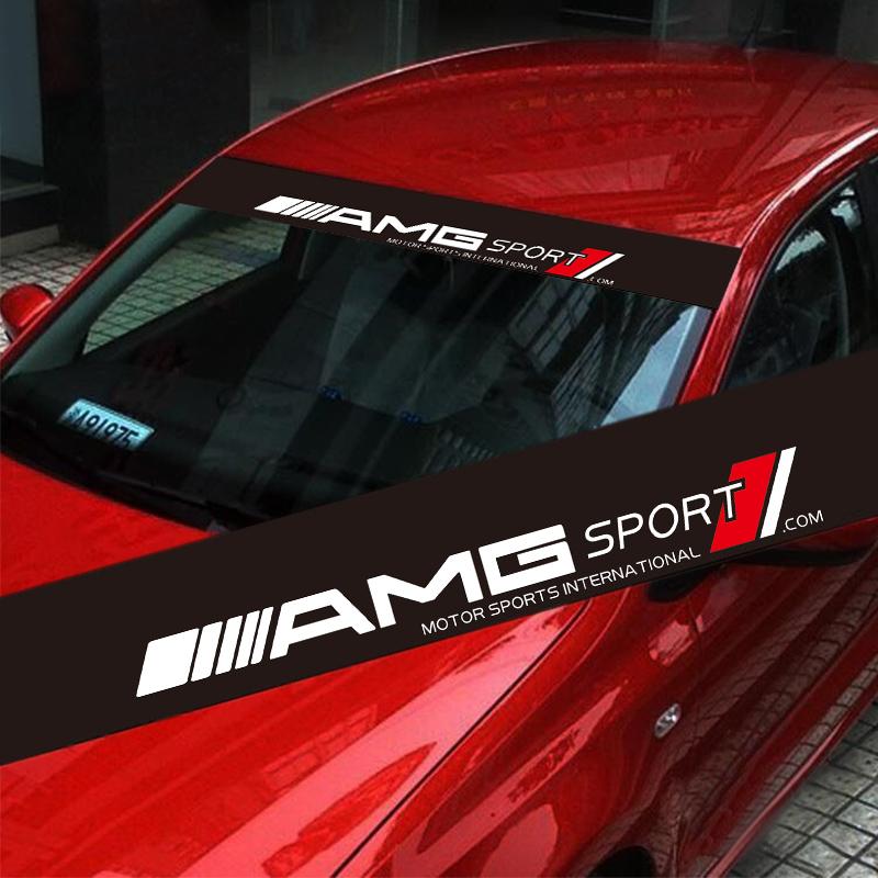Autocollants de Voiture GLC GLB Décalcomanies Pare-brise Avant Arrière Décoration Pour Mercedes Benz AMG W203 W206 W220 W205 W211 W212 W201 W210 W108