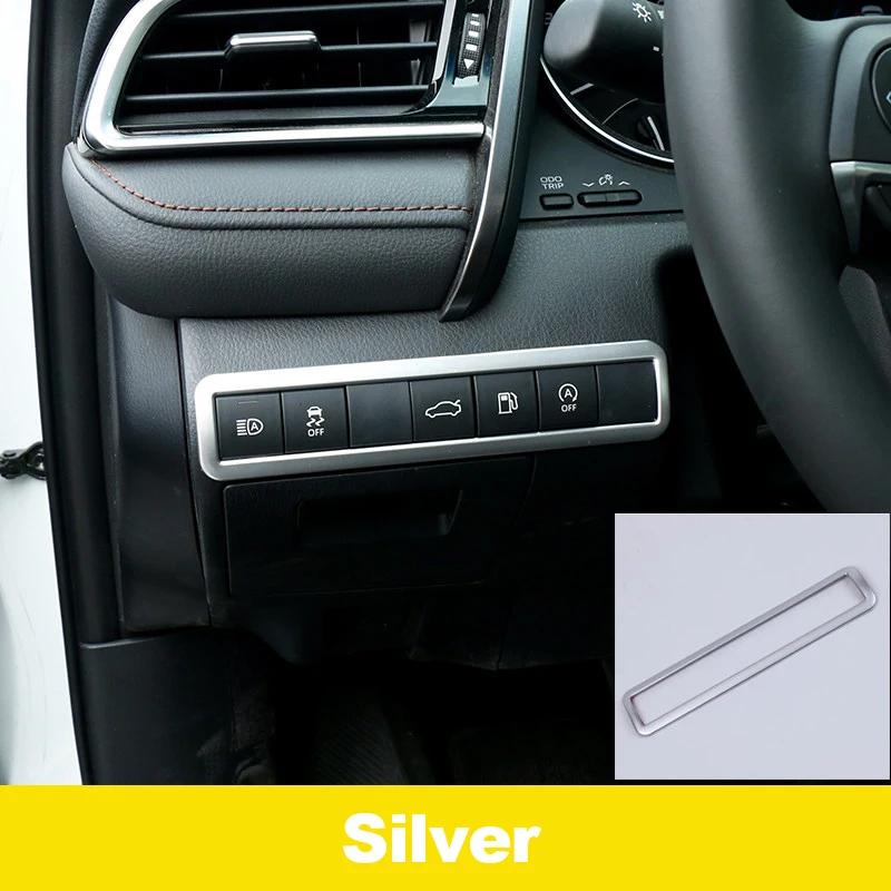ABS Car Headlight Lamp Switch Frame Decoration Trim Stickers For Toyota Camry 2018 70 XV70 Accessories
