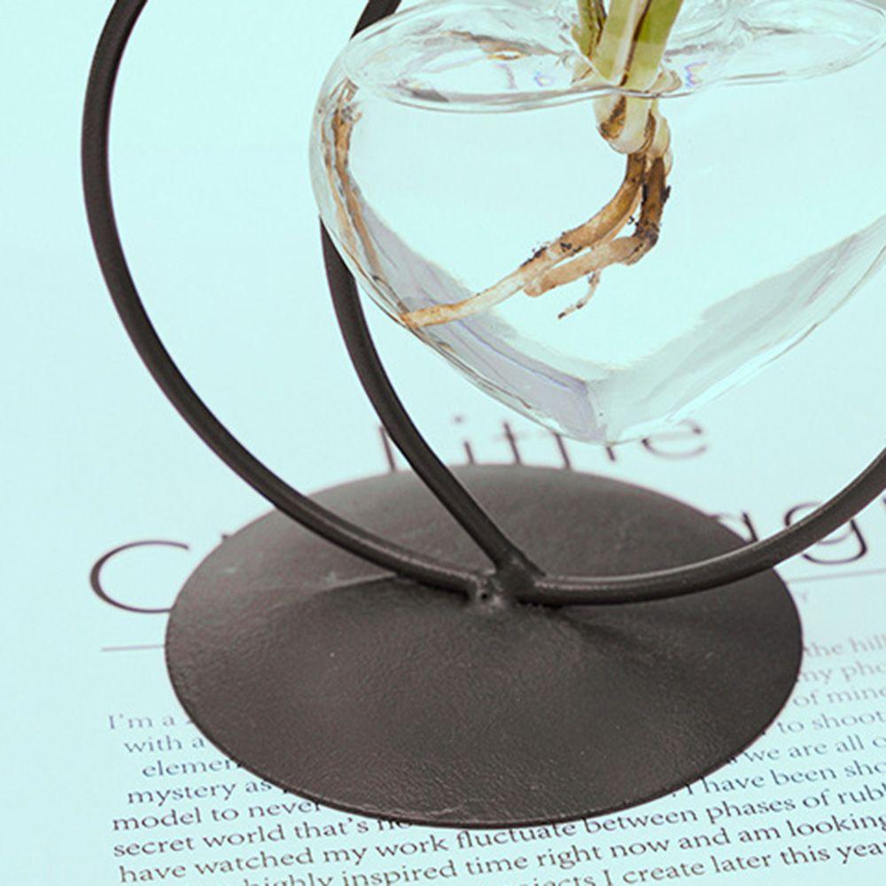 Heart Shape Simple Cat Hydroponic Plant Vase Flower Arrangement Clear Glass Vase Plant Flower Pot