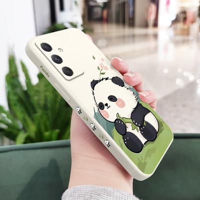 Baby Panda Phone Case For Samsung Galaxy A37 A57 Liquid Silicone Cover