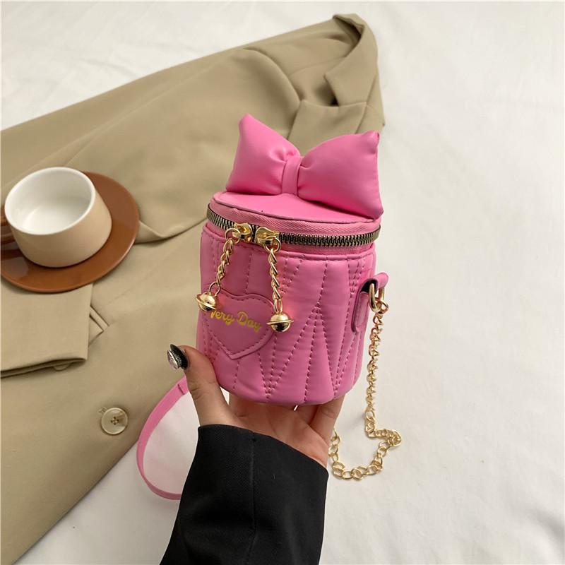 

Unique And Trendy Women s Spring 2024 Fashionable Casual Street Bucket Bag Яскраво-рожевий