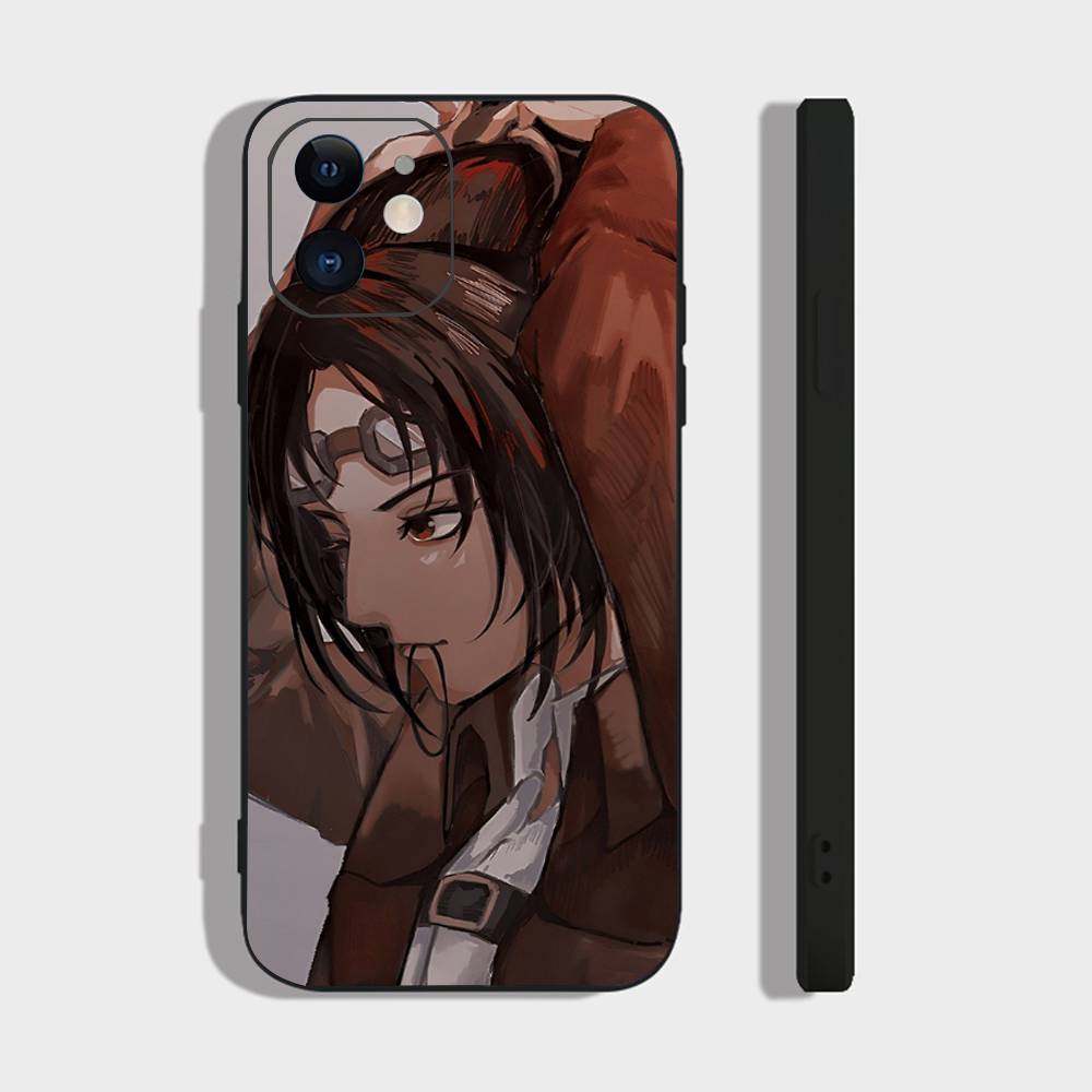Hange Zoe Anime Attack On Titan Phone Case For IPhone 17 Air 16 15 14 13 Pro Max 11 12 Black Silicone Cover