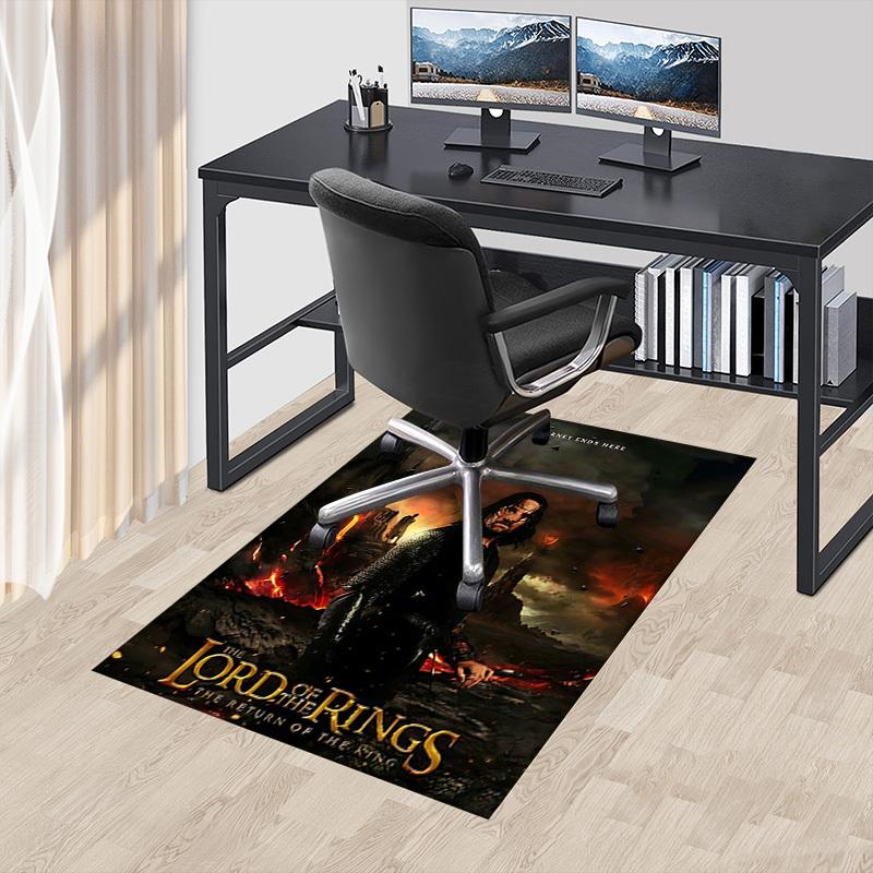 1pc Journey Ends Here Return Of The King Carpet, for Home & Office Decor, Desk Chair Carpet, Festive GiftL1348