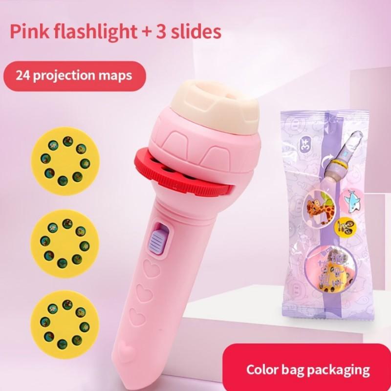 Braided Beads 24/56 imagens Projection Toy Flashlight Toys Colour Early education Souptoys Cartoon Children's gift spacer beads