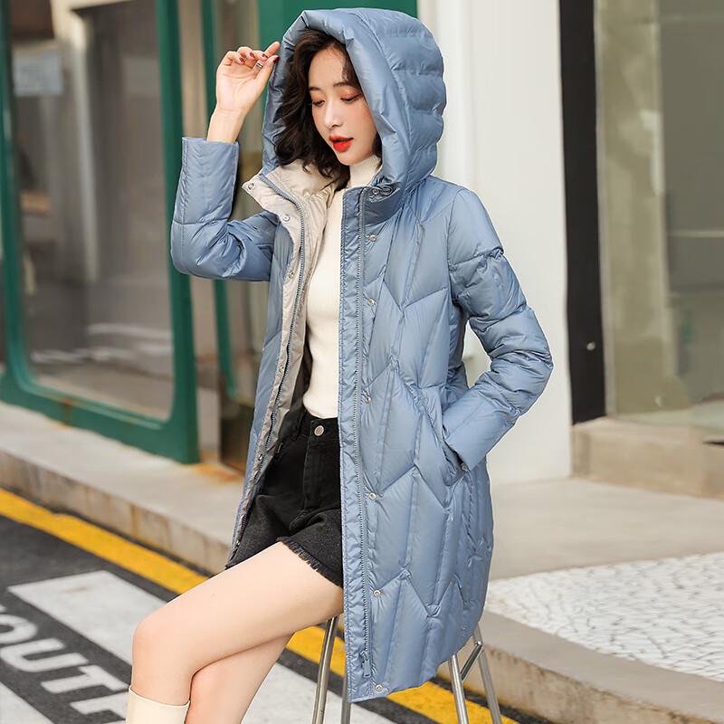 

Женское повседневное утепленное пальто средней длины с капюшоном FengXun L