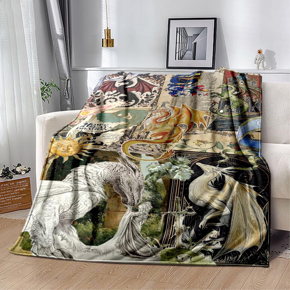Gothic Style Blanket Durable Comfort Suitable for Office Chair Livingroom Chair Four Seasons Multipurpose Modern
