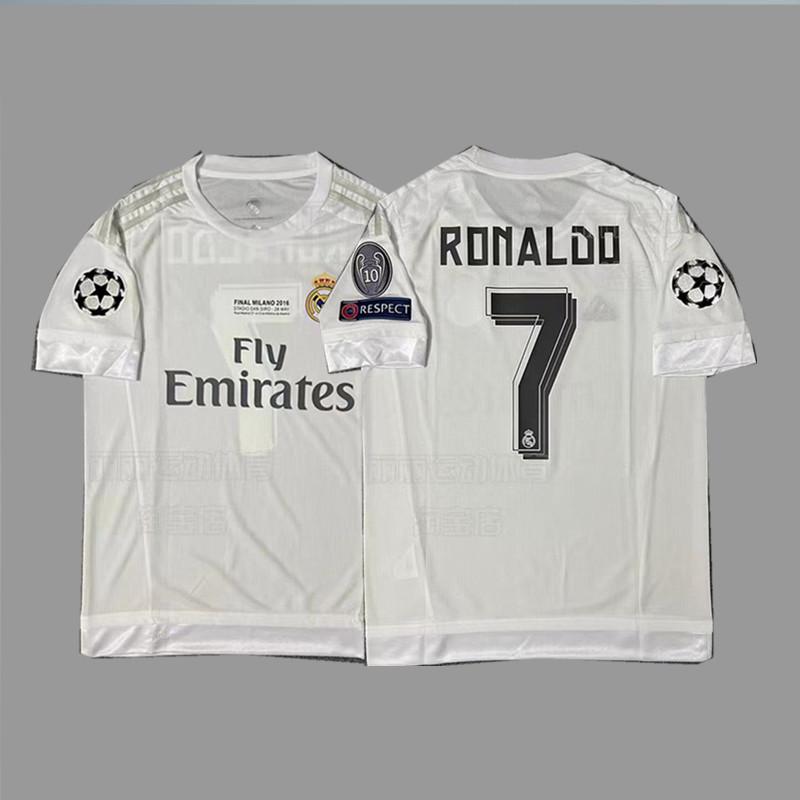 Maglia da calcio vintage Beckham Zidane Messi C Ronaldo maglia classica da campionato