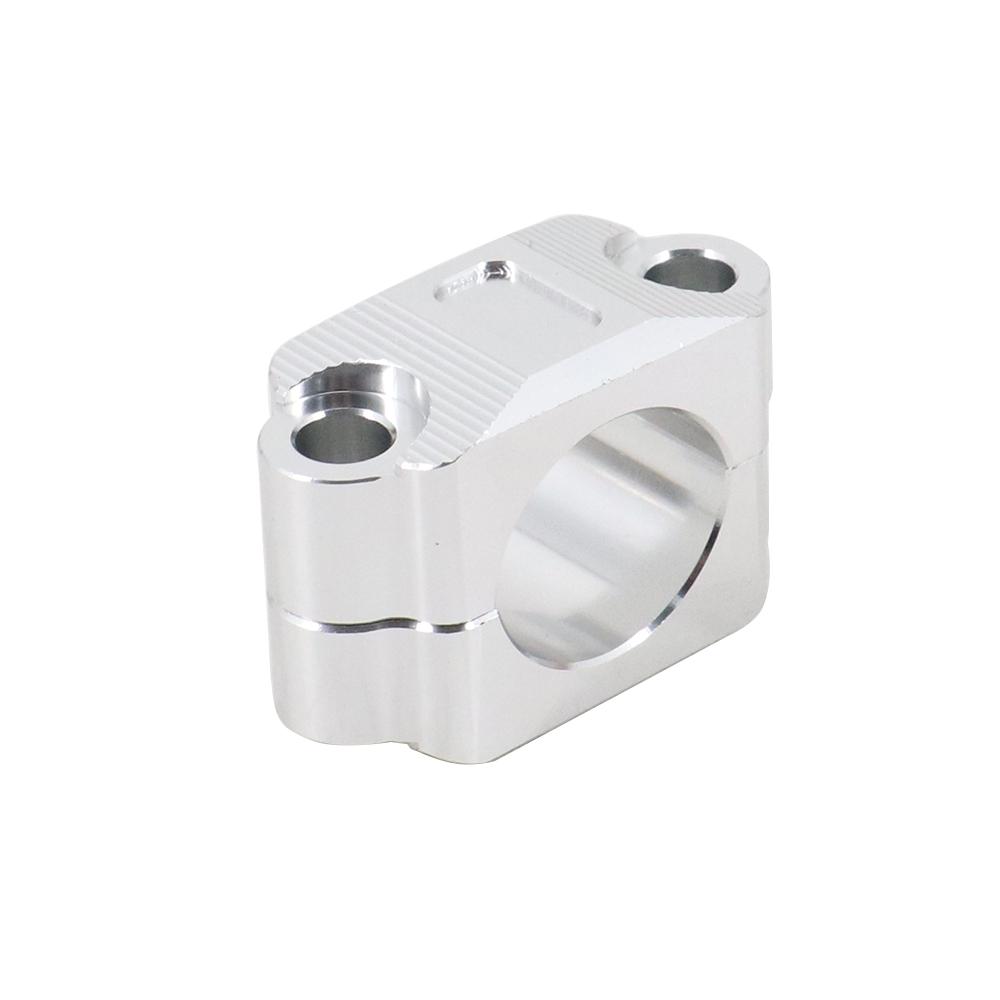 Motorcycle HandleBar Fat Bar Mount Clamp Adaptor Risers Adapter For 22mm Diameter Universal Motorcycle Aluminum Alloy серебряный