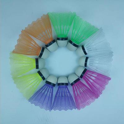 12 Pièces Volants de Badminton Colorés Portables Fournitures Haute Qualité