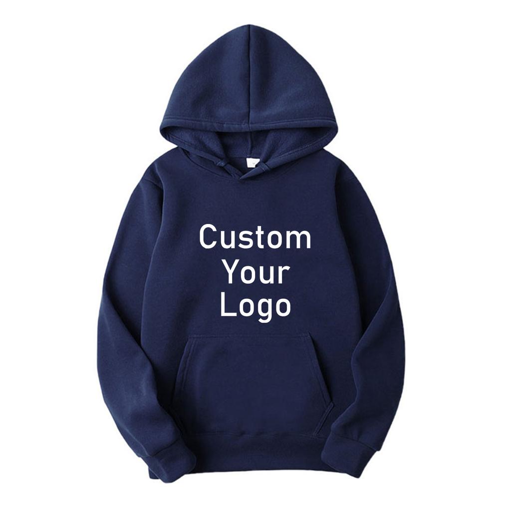 Warm Fleece Hoodies Customized Unisex Classic Hooded Sweatshirt
