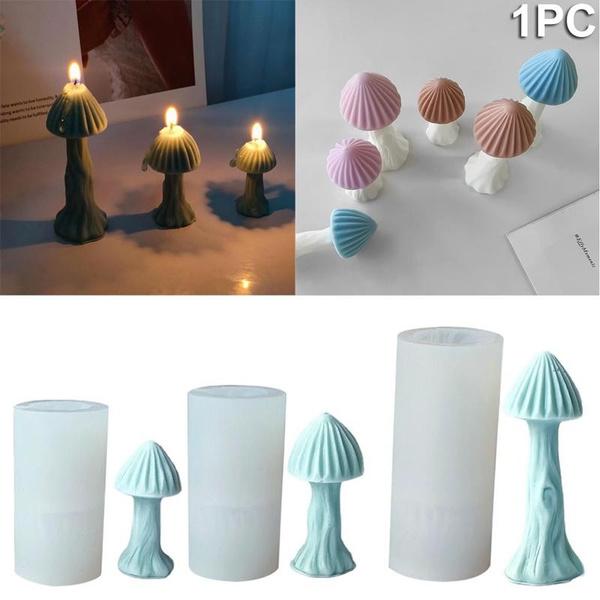1 Stück 6/7,8/10CM Pilzform Silikonform 3D Pilz Resin Silikonform für DIY Gips Backform Gelee Fondant Dekore