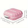 1 Portable Pill Box, Suitable for 7-Day Travel, 7-Compartment Pill Organizer, Sealed Storage Container, Jewelry Case
