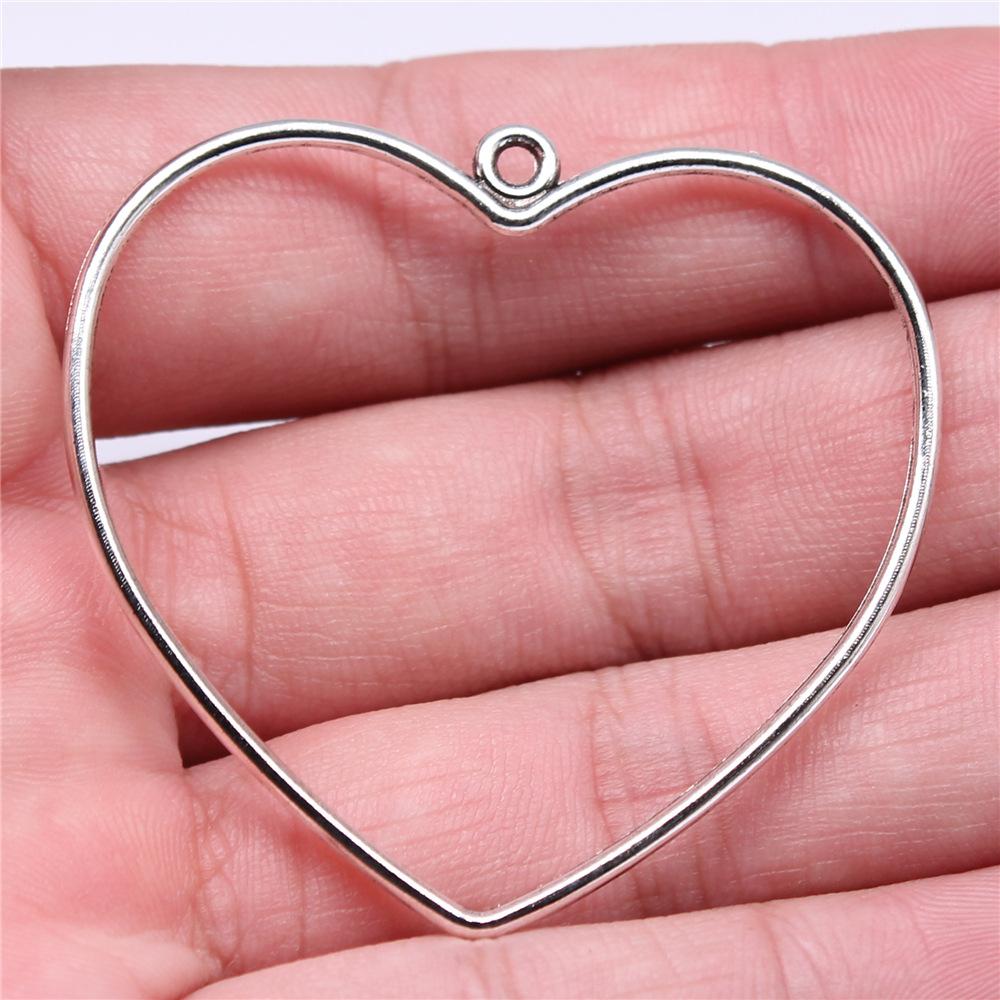 10pcs Hollow Hearts Connector For Jewelry Making Hollow Hearts Charms DIY Handmade Tibetan Finding Jewelry