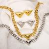 Exaggerated Three-dimensional Geometric Necklace Retro Style Classic Light Luxury Exquisite Versatile Earrings